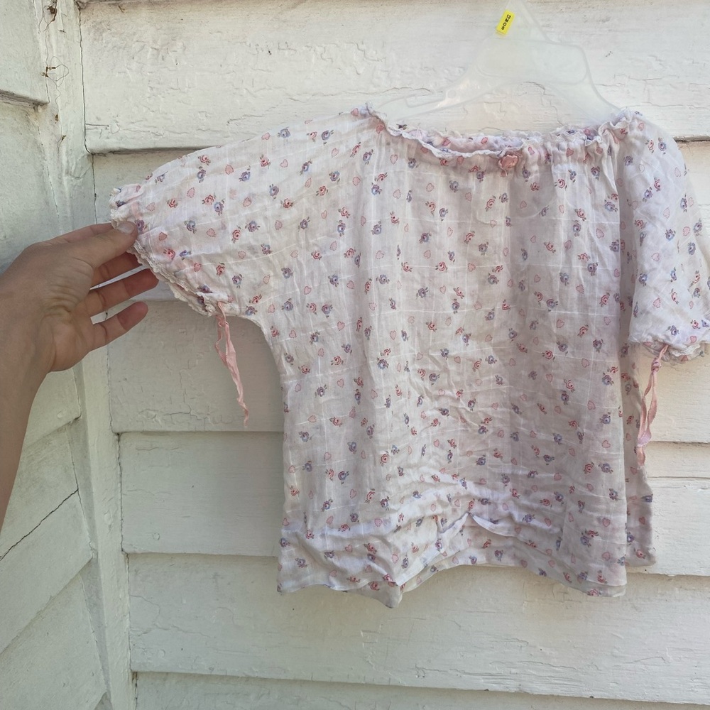 Floral Lightweight Oversized Night Dress Shirt Baby Newborn